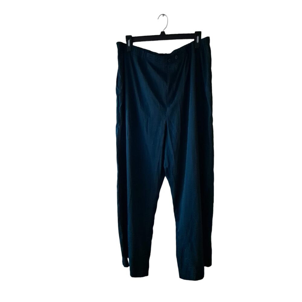 Savage & Fenty Womens Green Satin Animal Print Elastic Waist Pull On PJ Pants